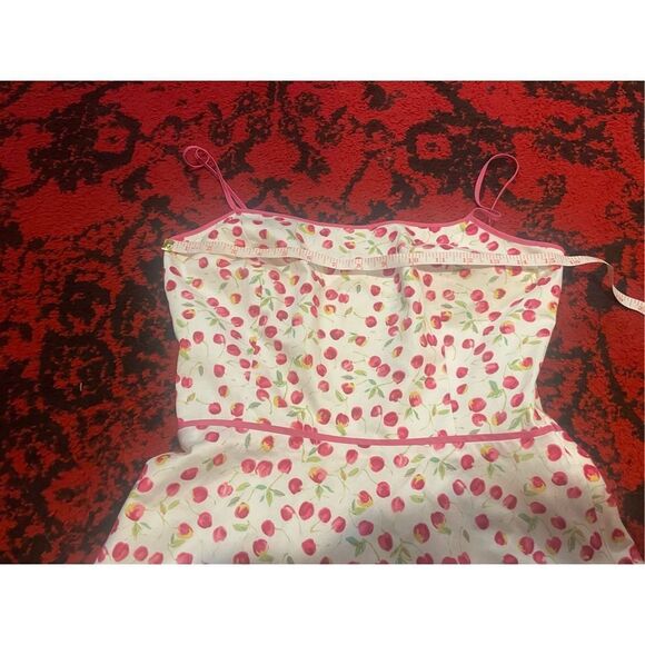 Womens Beautiful CHERRY DRESS SZ 4 Pink SZ Small S - Picture 7 of 8